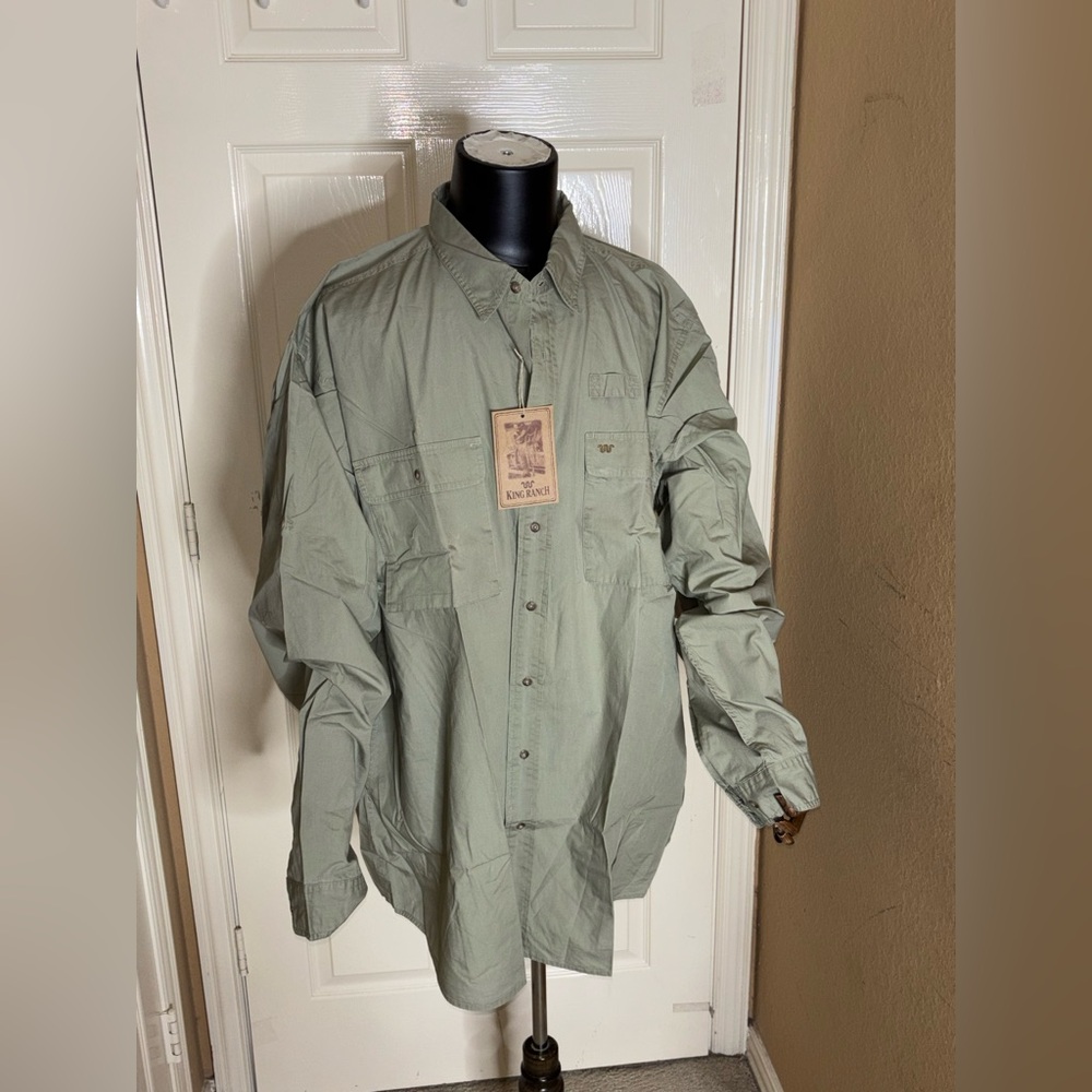 King Ranch Men's L/S Ultimate Western Fishing Shirt 3XLT - Picture 5 of 10